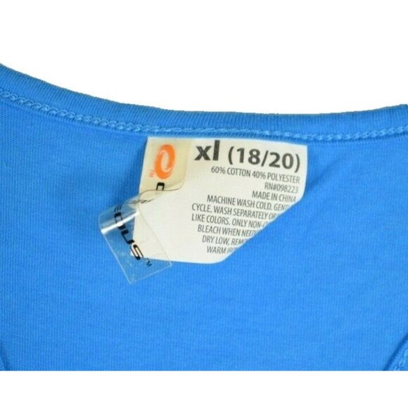 ORageous Girls XL Blue Racerback Tunic Coverup New with tags - Picture 5 of 5